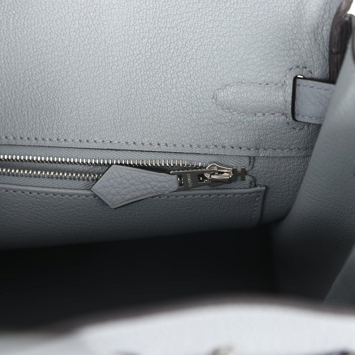 Hermes Birkin 25 Gris Pantin Togo Palladium Hardware