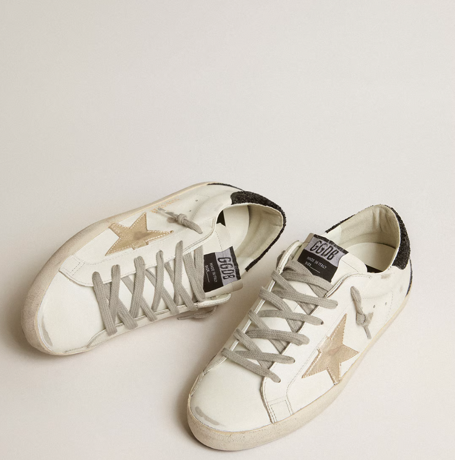 Super-Star Donna con stella oro e talloncino in glitter nero "ULTIMI PEZZI"