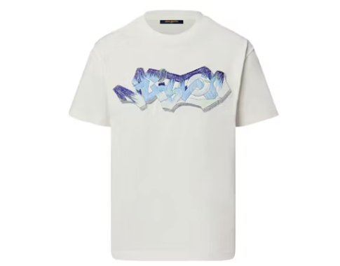 Louis Vuitton 3D LV Graffiti Embroidered T-Shirt