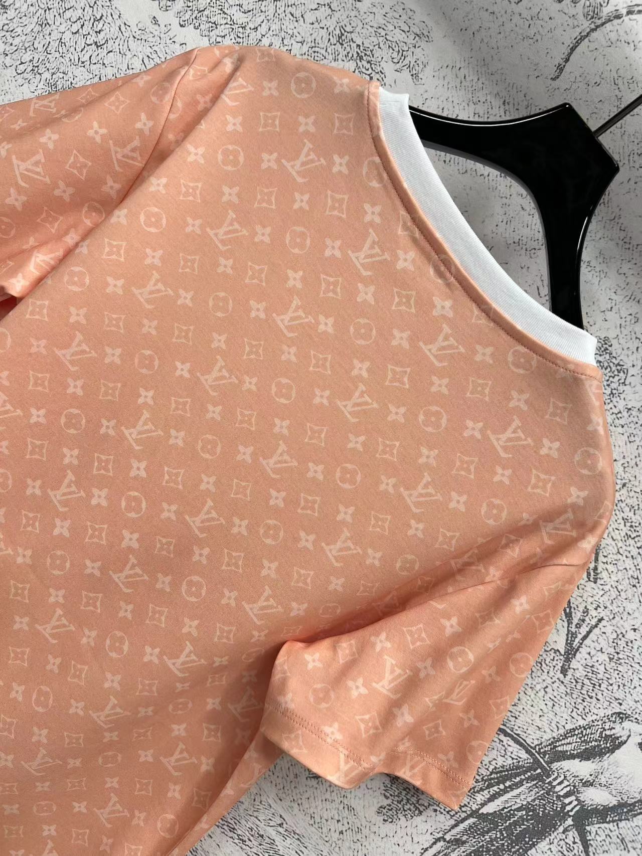 LV 25 Age-Reducing Simple T-Shirt Orange Cotton