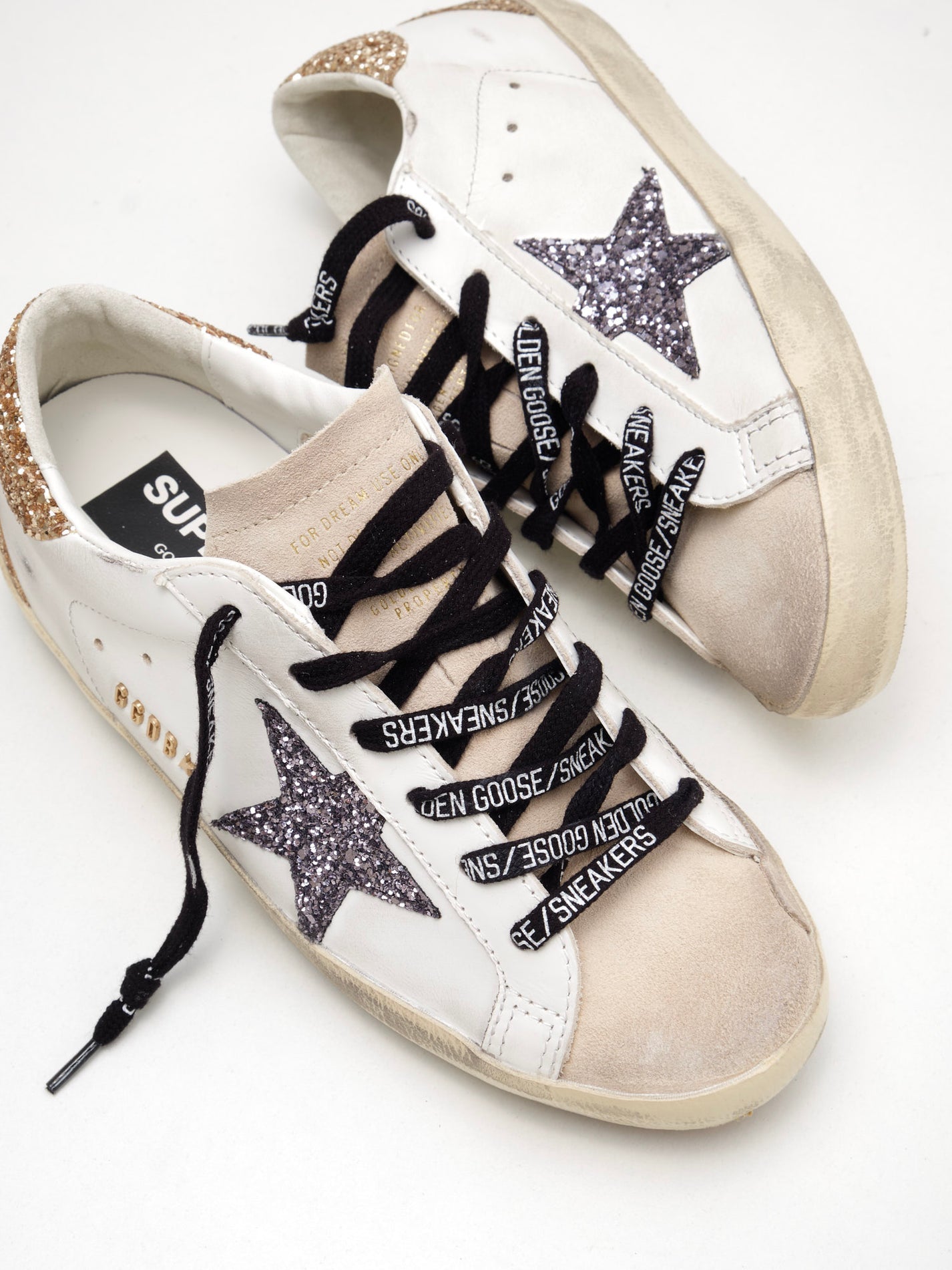 Sneaker Super Star Woman white grey black "ULTIMI PEZZI"