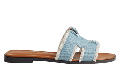 Hermes Sandales Oran "bleu clair"