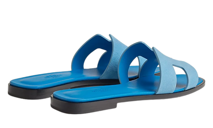 Hermes Sandales Oran "bleu cameo"