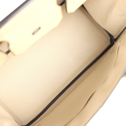 Pre-owned Hermes Birkin 30 Parchemin Ostrich Gold Hardware
