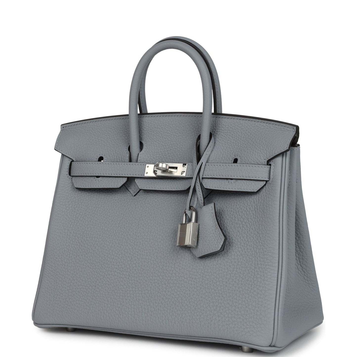 Hermes Birkin 25 Gris Pantin Togo Palladium Hardware