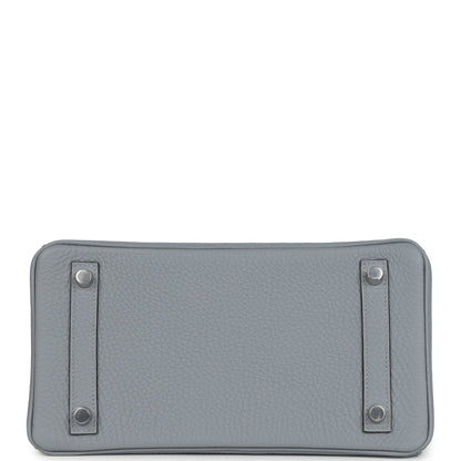 Hermes Birkin 25 Gris Pantin Togo Palladium Hardware