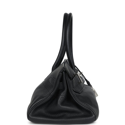 Hermes Shoulder Birkin 42 JPG Black Clemence Palladium Hardware