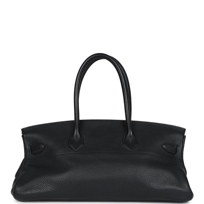 Hermes Shoulder Birkin 42 JPG Black Clemence Palladium Hardware