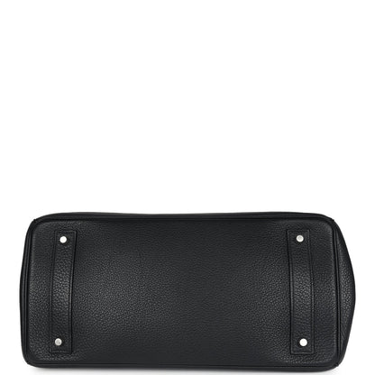 Hermes Shoulder Birkin 42 JPG Black Clemence Palladium Hardware