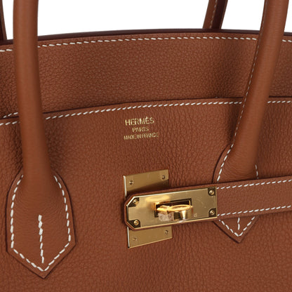 Hermes Birkin 35 Gold Togo Gold Hardware