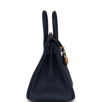 Hermes Birkin 25 Bleu Abysse Togo Gold Hardware