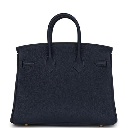 Hermes Birkin 25 Bleu Abysse Togo Gold Hardware