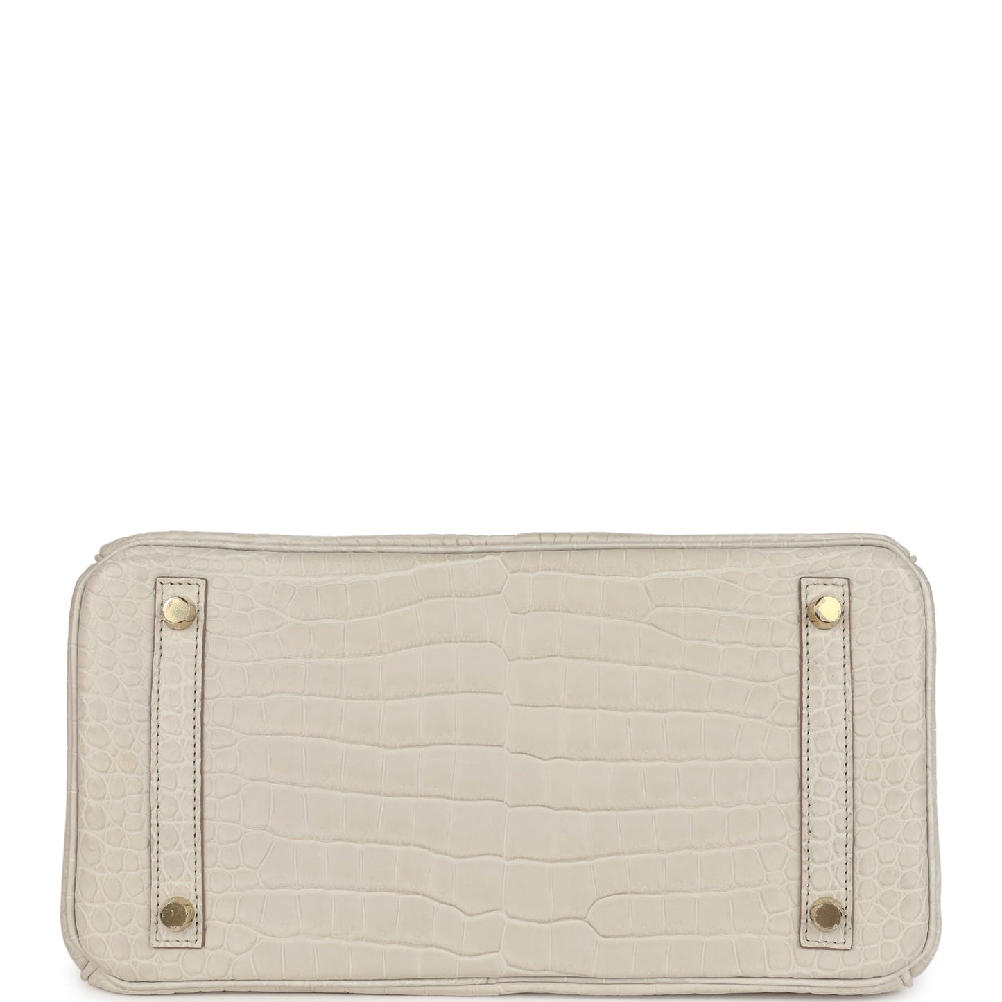 Pre-owned Hermes Birkin 30 Beton Matte Porosus Crocodile Gold Hardware