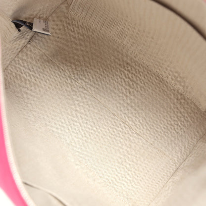 Hermes Bride A Brac Carre Case GM Hibiscus Canvas Palladium Hardware