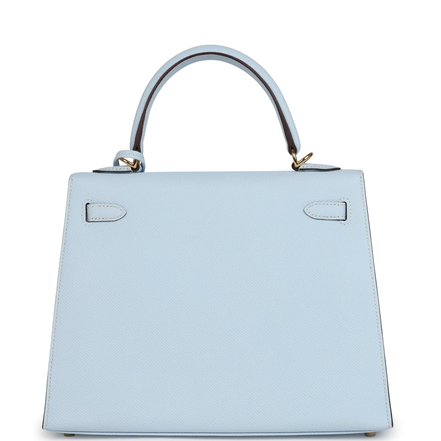 Hermes Kelly Sellier 25 Bleu Brume Epsom Gold Hardware