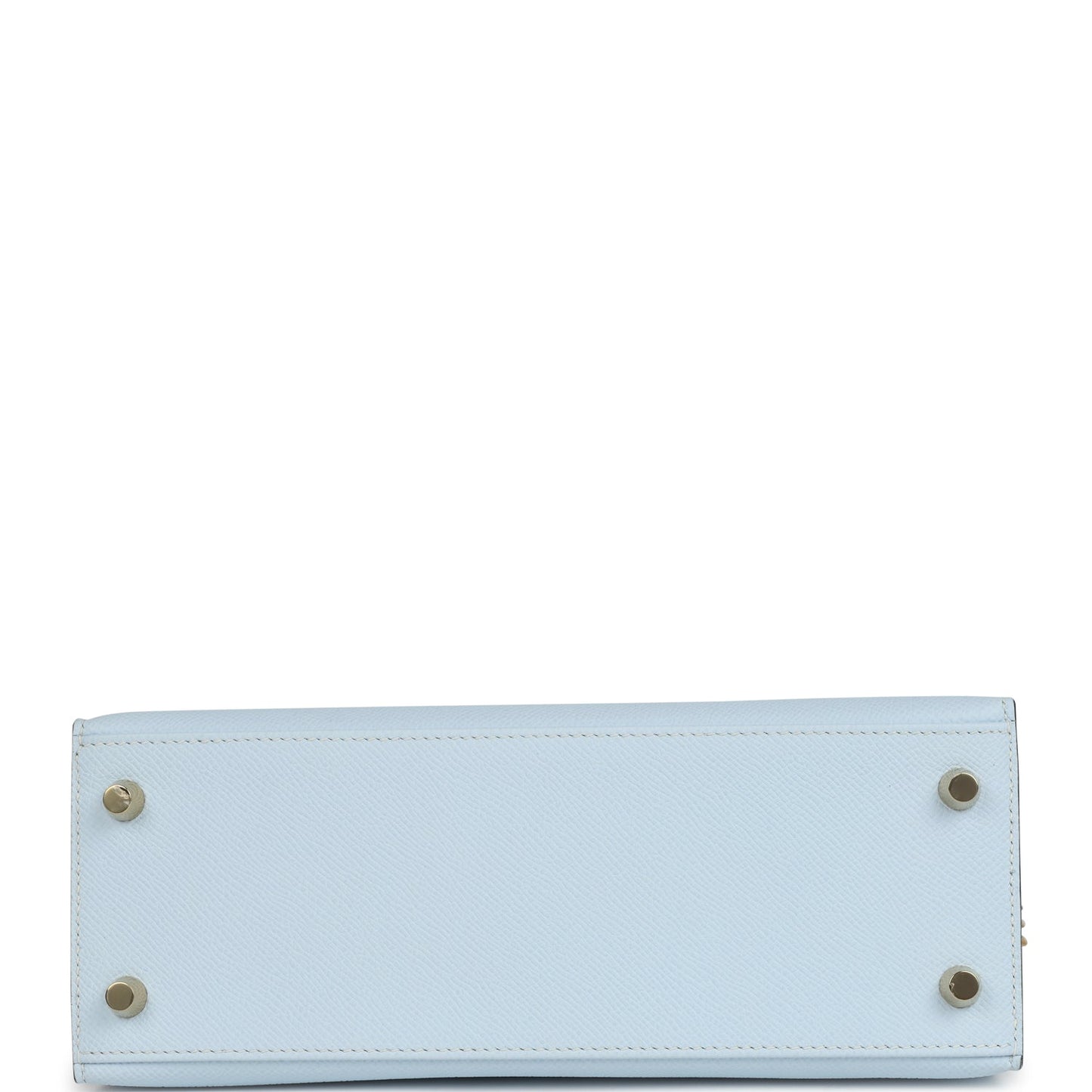 Hermes Kelly Sellier 25 Bleu Brume Epsom Gold Hardware