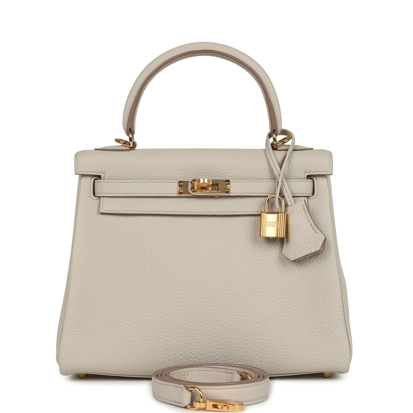 Hermes Kelly Retourne 25 Beton Togo Gold Hardware