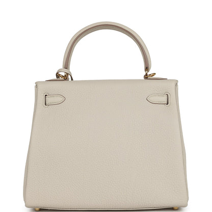 Hermes Kelly Retourne 25 Beton Togo Gold Hardware