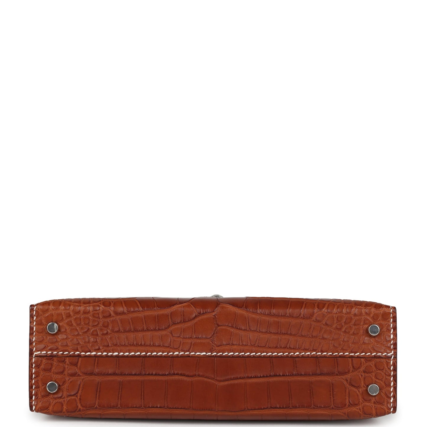 Hermes Kelly Sellier 20 Fauve Matte Alligator Barenia Palladium Hardware