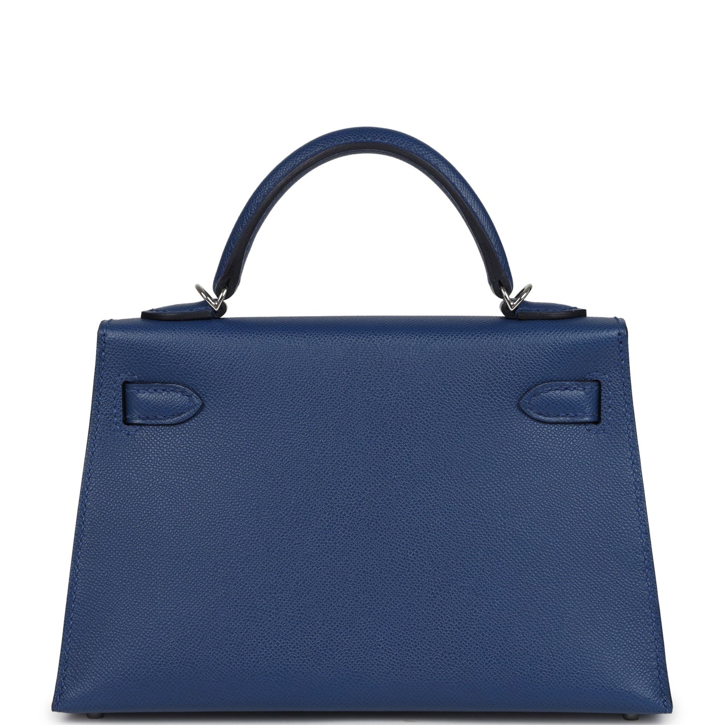 Hermes Kelly Sellier 20 Bleu Tie Madame Palladium Hardware