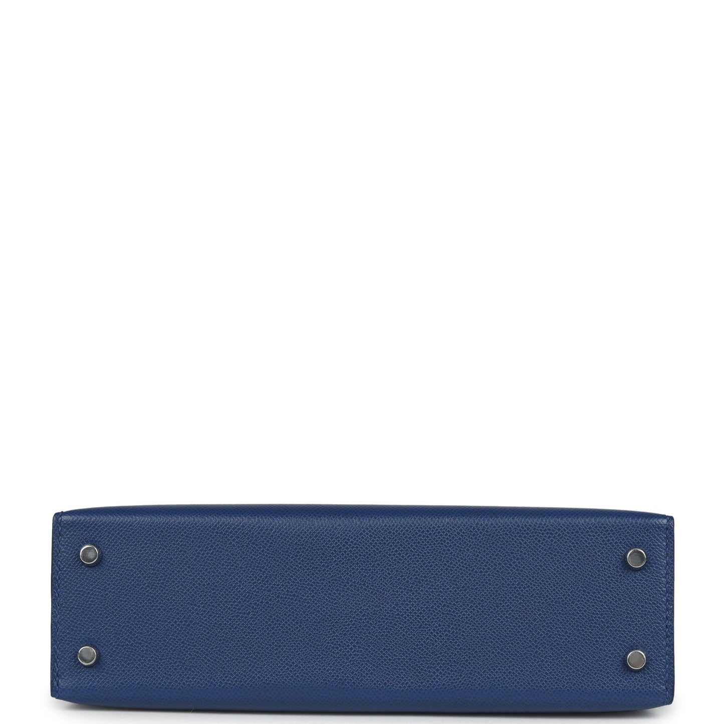 Hermes Kelly Sellier 20 Bleu Tie Madame Palladium Hardware