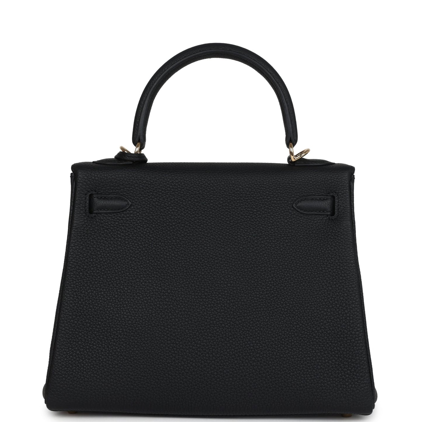 Hermes Kelly Retourne 25 Black Togo Permabrass Hardware
