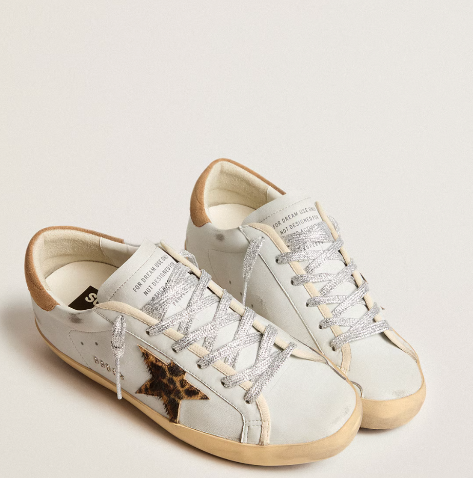 Super-Star in nappa con stella in cavallino e talloncino in suede "ULTIMI PEZZI"