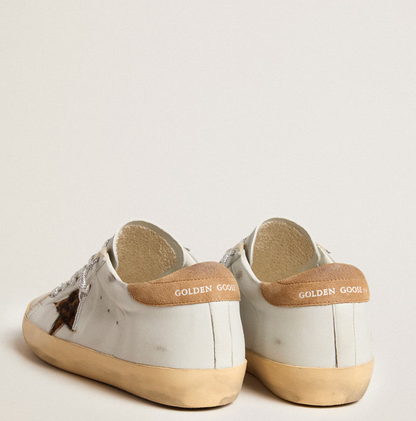 Super-Star in nappa con stella in cavallino e talloncino in suede "ULTIMI PEZZI"