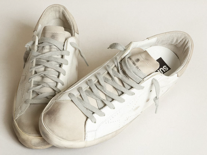 Super-Star with perforated star and ice-gray heel tab "ULTIMI PEZZI"