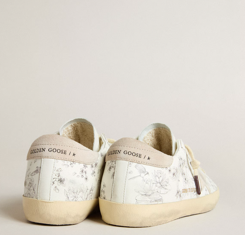 Super-Star LTD CNY in white leather with lettering on the upper "LIMITED"