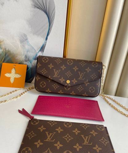 Félicie Pochette LV Monogram Chain Bag Monogram 61276