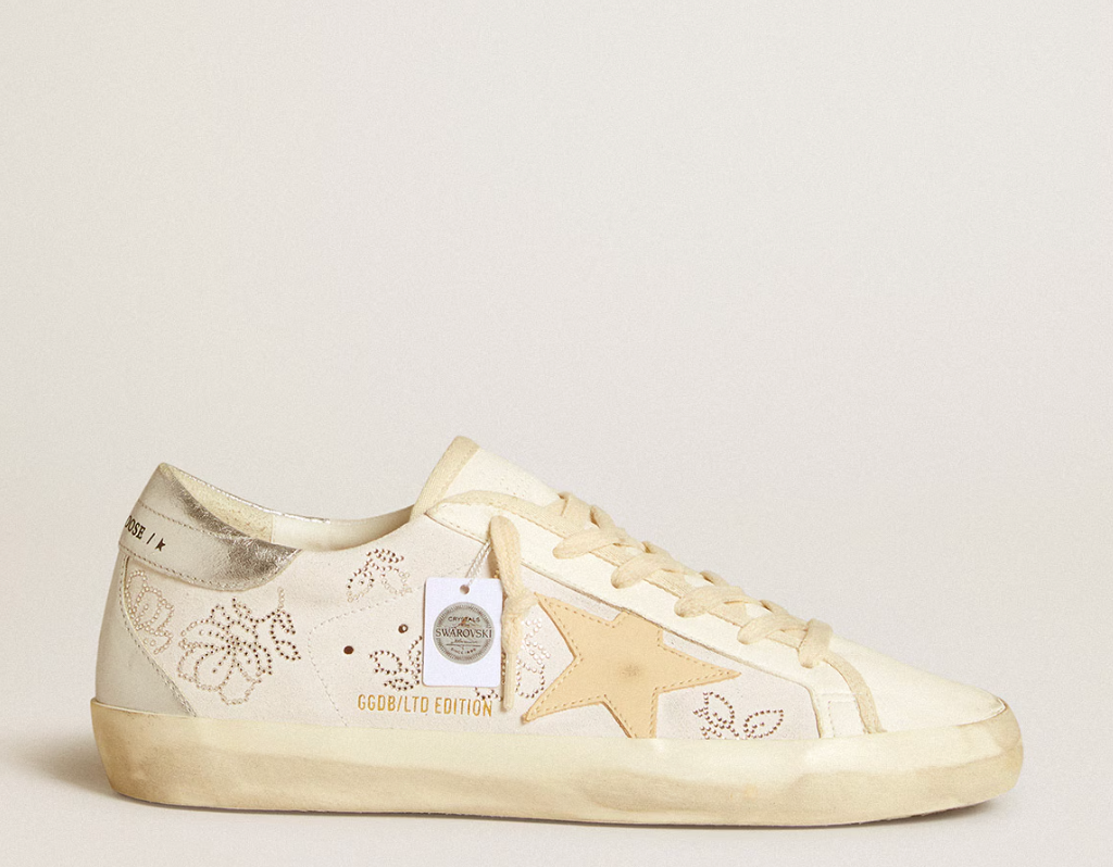 Super-Star LTD with Swarovski crystals and smoke gray leather star