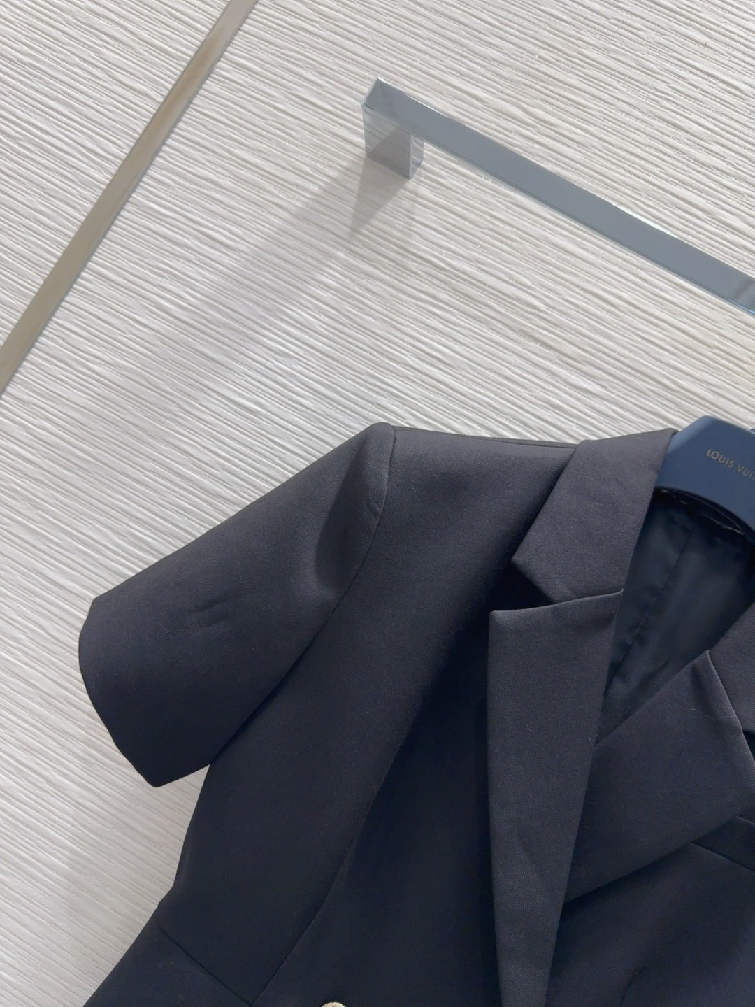 LV 25 Office Fashion Luxurious Dress Black Poliester Wool