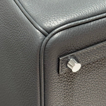Hermes Birkin Slate Grey Silver Buckle Calfskin 255632