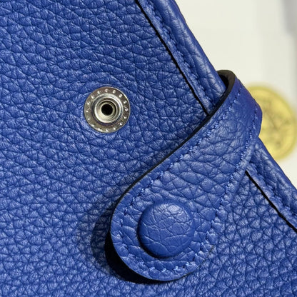 Hermes Evelyn 18 Bag Electric Blue Epsom Leather 255533