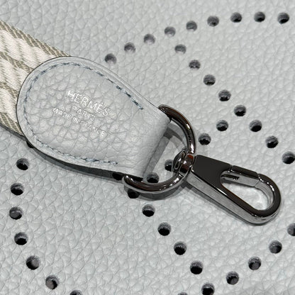 Hermes Evelyn 18 Bag Misty Blue Epsom Leather 255528