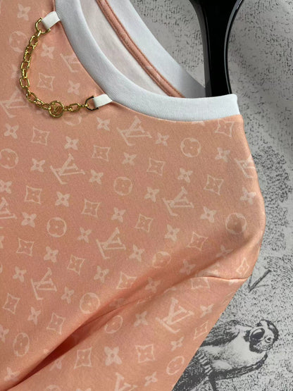 LV 25 Age-Reducing Simple T-Shirt Orange Cotton